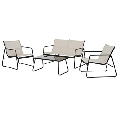 Grand patio Garden Furniture Sets 4 Pieces, Garden Table and