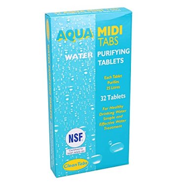 AB Tools Aqua Midi Tabs 32 Water Purifying Tablets Motorhome
