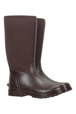 Mens Neoprene Long Mucker Boots - Brown