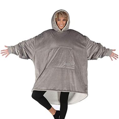 THE COMFY Baggy Original Wearable-Blankets, Gray, One Size