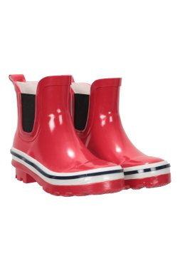 Kids Short Chelsea Wellies - Red