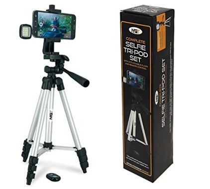 NGT ANGLERS SELFIE TRIPOD WITH REMOTE CONTROL AND NIGHT LIGH