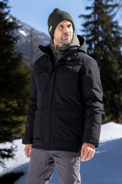 Concord Extreme Mens Down Long Jacket - Black