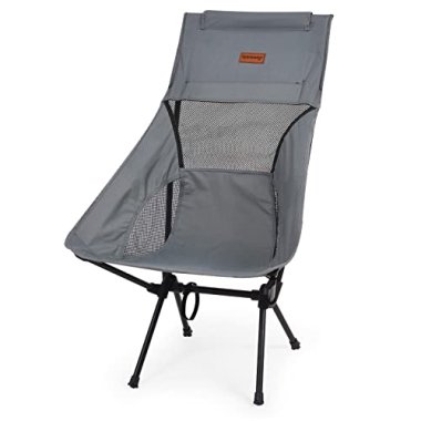 Rainberg Ultra Lightweight High Back Camping Chair, Folding