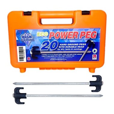 Blue Diamond POWER Pegs Hard Ground Tent & Awning Pegs x 20