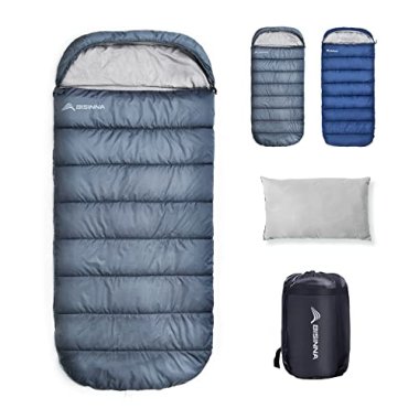 BISINNA XXL Wide Sleeping Bag for Big and Tall Adults,3-4 Se