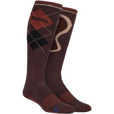 Mens Extra Long Knee High Wool Blend Thermal Boot Socks For