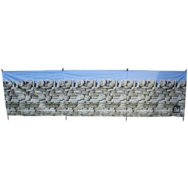 Stone Wall 4 Pole Compact Windbreak (Steel Poles)