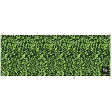 Laurel Hedge 4 Pole Compact Windbreak (Steel Poles)