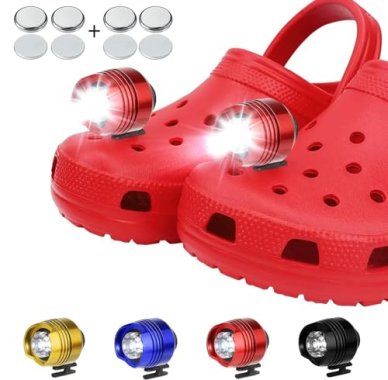 Croc Lights 2 PCS, FerrDeery Headlights for Croc 3 Modes LED