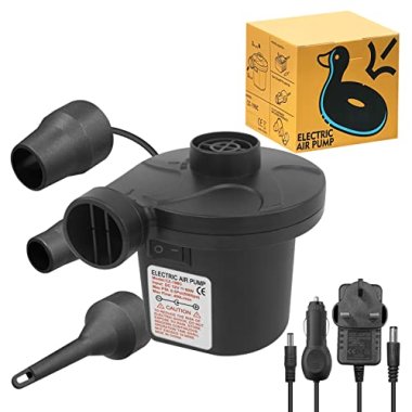 Jsdoin Electric Pump for Inflatables with 3 Nozzles, AC 240V
