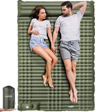 Elegear Self Inflating Camping Mattress Double,Ultra Thick C