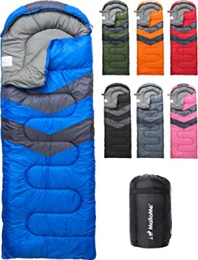 MalloMe Sleeping Bags for Adults & Kids Sleeping Bag 3-4 Sea