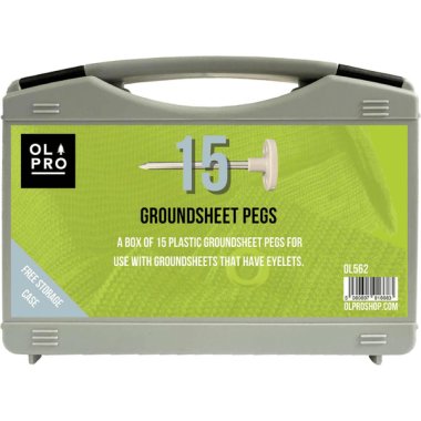 Case of 15 Heavy-Duty Groundsheet Pegs
