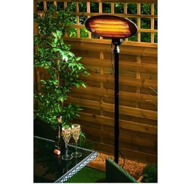 SENTIK® Patio Heater 2KW Free Standing Garden Heater Outdoor