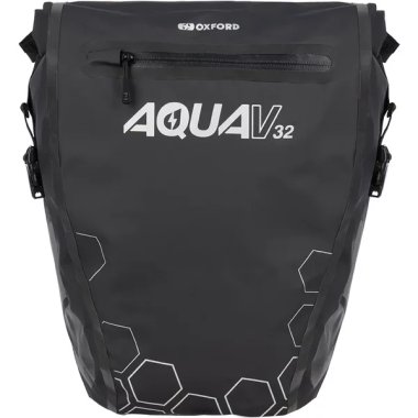Oxford Aqua V 32 Double Pannier Bag Black