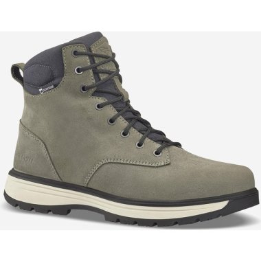 Men’s Warm. Leather Hiking Boots. Nh500 High Leather - Green