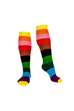 3 in 1 Welly, Hiking and Ski Socks Rainbow -