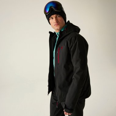 Dare 2b Men's Eagle III Ski Jacket Black/Danger Red