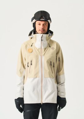 Descente EX Swiss 3L Hard Shell Jacket - Marco Beige - 38
