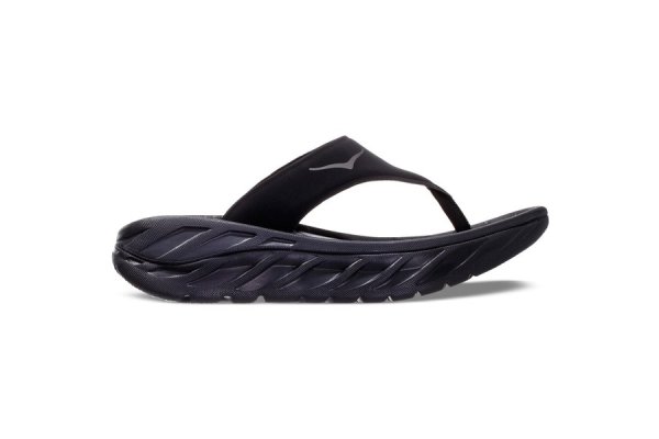 Hoka One One Women's ORA RECOVERY FLIP - Black/Dark Gull Gra