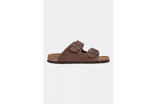 Cruz  Mens Shawnee Cork Sandals - Dark Brown  6