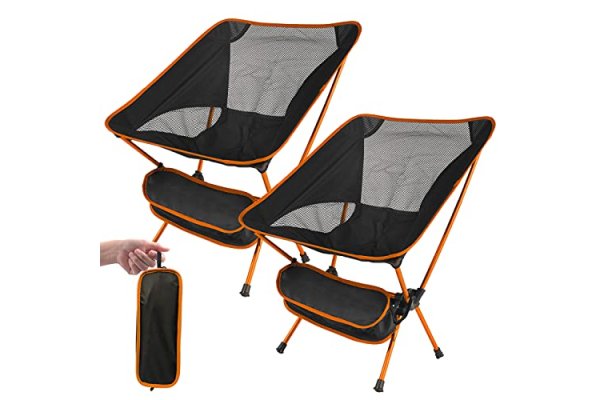 SOPPY [2 Pack] Ultra Lightweight Folding Camping Chair, Port
