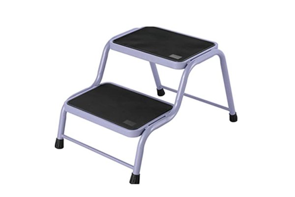 Hi-Gear Double Caravan Steps in Grey with Non-slip Steps and