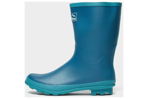 Peter Storm Women's Trim Wellies Short - Blue, Blue