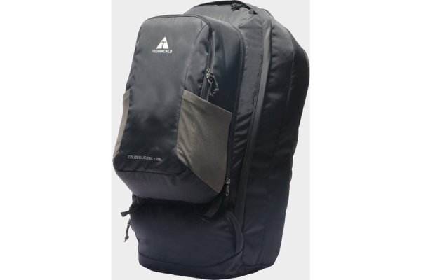 Colossus 65+20L Rucksack - Black, Black