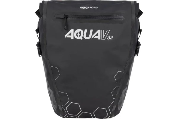 Oxford Aqua V 32 Double Pannier Bag Black
