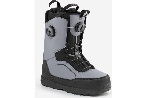 Men's And Women's Double Wheel Snowboard Boots Snb900 - Grey