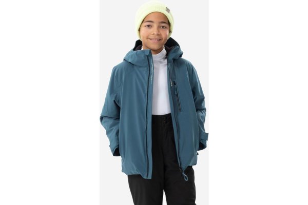 Kids' Warm And Waterproof Ski Jacket Ski500. 6-14 Years - Bl