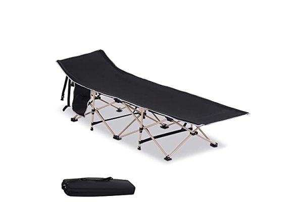 Outsunny Single Person Camping Folding Cot Outdoor Patio Por
