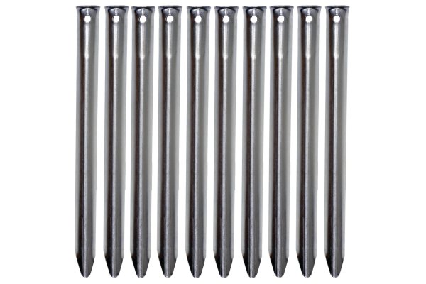 Halfords Steel V Tent Pegs 10 Pack