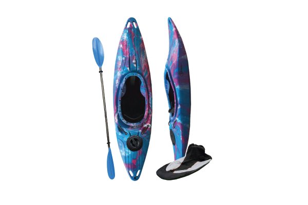 White Water Tourer Kayak with Paddle & Spraydeck -