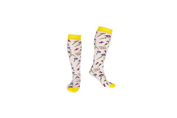 3 in 1 Welly, Hiking and Ski Socks Wildflower -