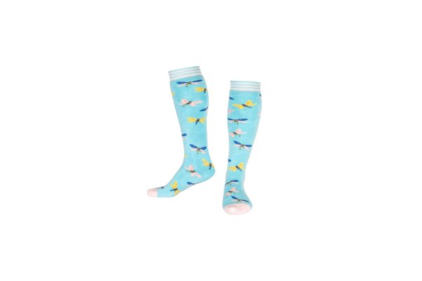3 in 1 Welly, Hiking and Ski Socks Dragonfly -